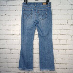 WOMENS LEVI'S 515 BOOTCUT LIGHT DENIUM WASH SIZE 6P